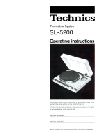 Technics - SL-5200 - Owners manual 